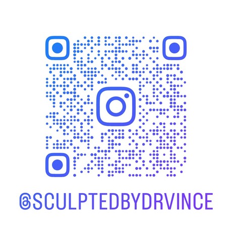 Instagram QR code for @sculptedbydrvince